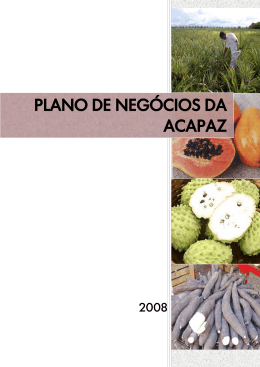 PLANO DE NEGÓCIOS DA ACAPAZ