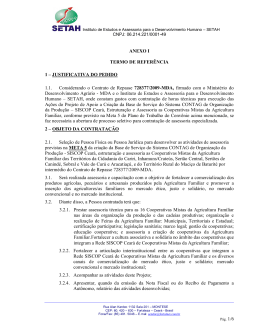 ANEXO I TERMO DE REFER&Ecirc;NCIA 1 &ndash; JUSTIFICATIVA