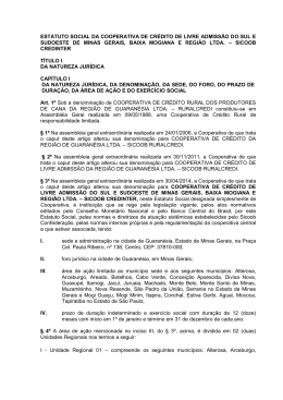 Estatuto Social Clique aqui - sicoob