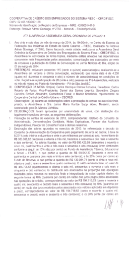 COOPERATIVA DE CRÉDITO DOS EMPREGADOS DO SISTEMA