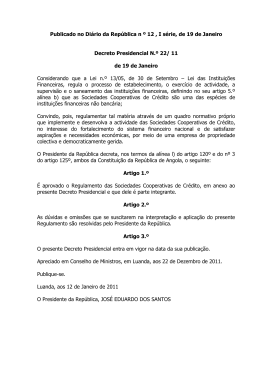 Decreto Presidencial N.º 22/11 de 19 de Janeiro
