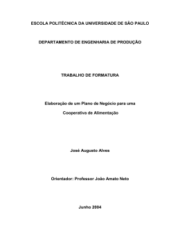 3) AUGUSTO ALVES, J. . Elaboração de um Plano de Negócio para