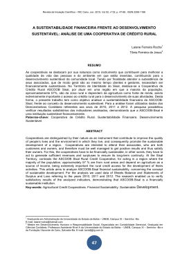 a sustentabilidade financeira frente ao desenvolvimento sustent&aacute;vel