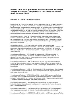 Portaria n&ordm; 1.130, de 5 de agosto de 2015