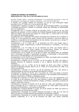 Resolu&ccedil;&atilde;o 539 - CRF-SP