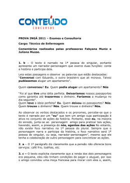 PROVA ING&Aacute; 2011 &ndash; Exames e Consultoria Cargo: T&eacute;cnico de