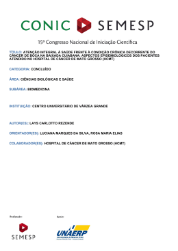 TÍTULO: ATENÇÃO INTEGRAL À SAÚDE - O Conic