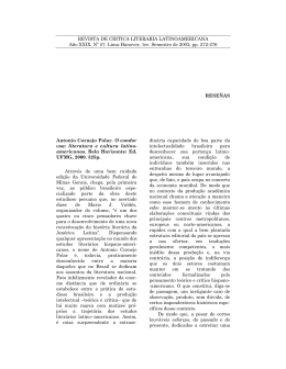 REVISTA DE CRITICA LITERARIA LATINOAMERICANA A&ntilde;o XXIX
