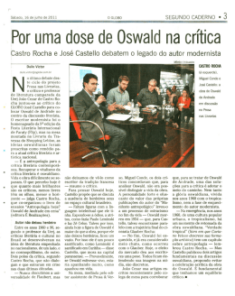 Por uma dose de Oswald na crítica