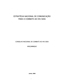 estratégia nacional de comunicação para o combate ao hiv/sida