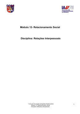 12.2-Rela&ccedil;&otilde;es Interpessoais