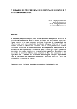 A EVOLU&Ccedil;&Atilde;O DO PROFISSIONAL DO SECRETARIADO