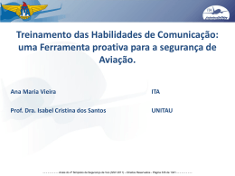 Treinamento das Habilidades de Comunica&ccedil;&atilde;o