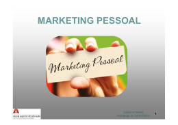 Mix de Marketing Pessoal