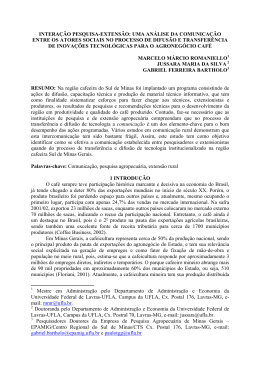 INTERA&Ccedil;&Atilde;O PESQUISA-EXTENS&Atilde;O: UMA AN&Aacute;LISE DA