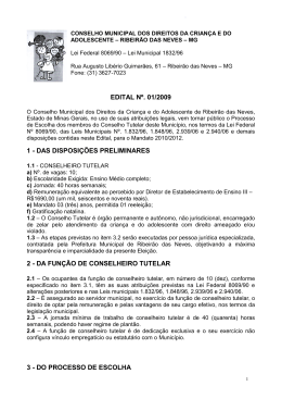 Edital do Processo de Sele&ccedil;&atilde;o para Membros