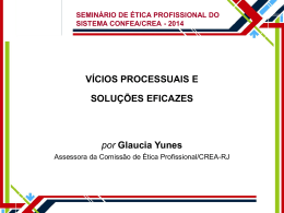 V&Iacute;CIOS PROCESSUAIS E SOLU&Ccedil;&Otilde;ES EFICAZES por