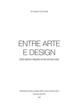 Entre Arte e Design Hely Geraldo Costa Junior 2009