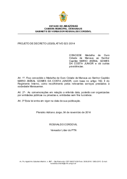 23/14 - Câmara Municipal de Manaus