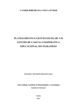 um estudo de caso na cooperativa educacional do maranhão