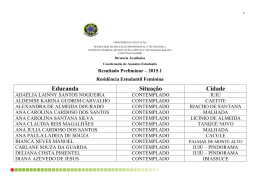 Resultado Preliminar &ndash; Edital N. 07-2015