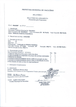 PREFEITURA MUNICIPAL DE MACAÚBAS