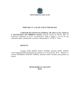 portaria nº 1142 - 2014 - designa fiscal de contratos