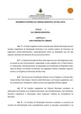 regimento interno da camara municipal de_boa vista
