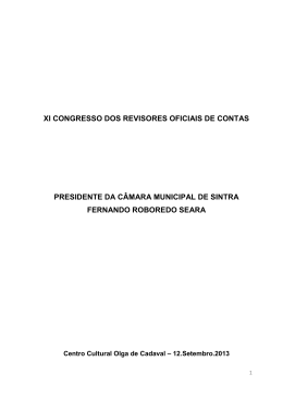 Fernando Seara - Ordem dos Revisores Oficiais de Contas