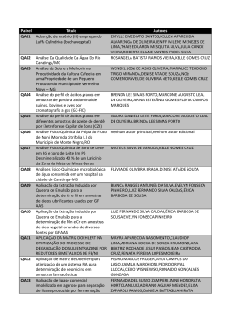 Qu&iacute;mica Anal&iacute;tica - Unifal-MG