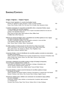 SuM&Aacute;RIo/CoNTENTs