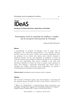 a amplia&ccedil;&atilde;o do aeroporto internacional de Viracopos (Ariane da Silva