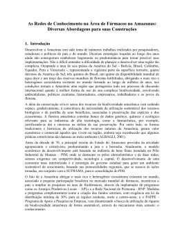 As Redes de Conhecimento na &aacute;rea de F&aacute;rmacos no AM