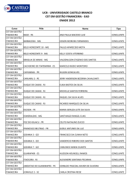 CST em Gestão Financeira - Universidade Castelo Branco