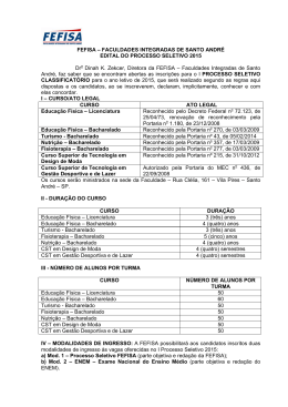 FEFISA &ndash; FACULDADES INTEGRADAS DE SANTO ANDR&Eacute;