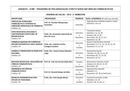 2&deg; semestre de 2015