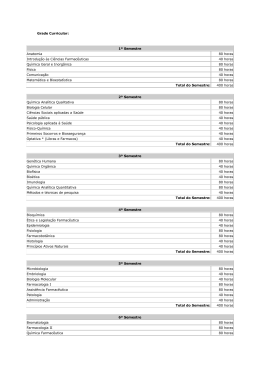 Grade Curricular - Faculdade de Taquaritinga