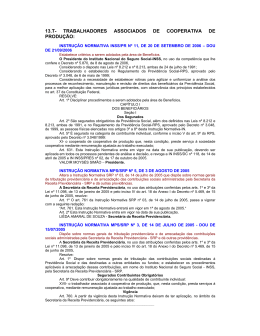 13.t- trabalhadores associados de cooperativa de produção