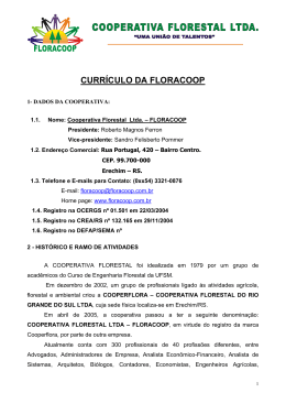 CURR&Iacute;CULO DA FLORACOOP