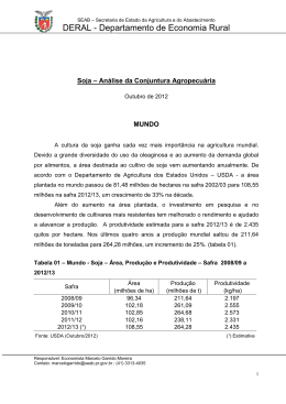 S O J A - Secretaria da Agricultura e Abastecimento