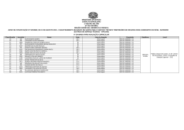 6&ordf; Chamada para Avalia&ccedil;&atilde;o Curricular - 1&ordf; Regi&atilde;o Militar