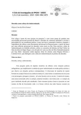 Desenho como esbo&ccedil;o do indeterminado Gleyce Cruz da Silva