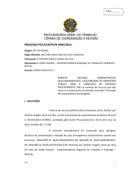 Processo PGT/CCR/nº 4995/2014 - Ministério Público do Trabalho