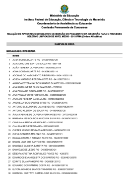 Comissão Permanente de Concursos Coordenadoria de