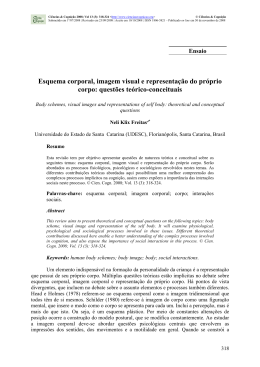 Esquema corporal, imagem visual e representa&ccedil;&atilde;o do pr&oacute;prio corpo
