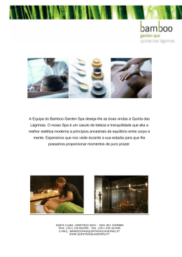 A Equipa do Bamboo Garden Spa deseja