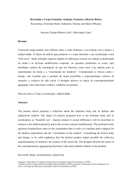 Recriando o Corpo Feminino: Sedu&ccedil;&atilde;o, Fantasia e Ideal de Beleza