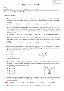 Física I – V.S. – 6/12/2014