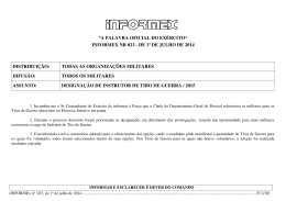 *A PALAVRA OFICIAL DO EX&Eacute;RCITO