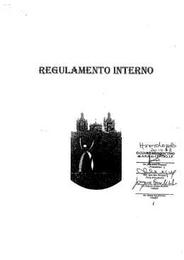 Regulamento Interno - Administração Regional de Saúde do Centro